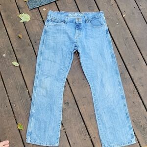 Wrangler Light Blue Relaxed Bootcut Denim